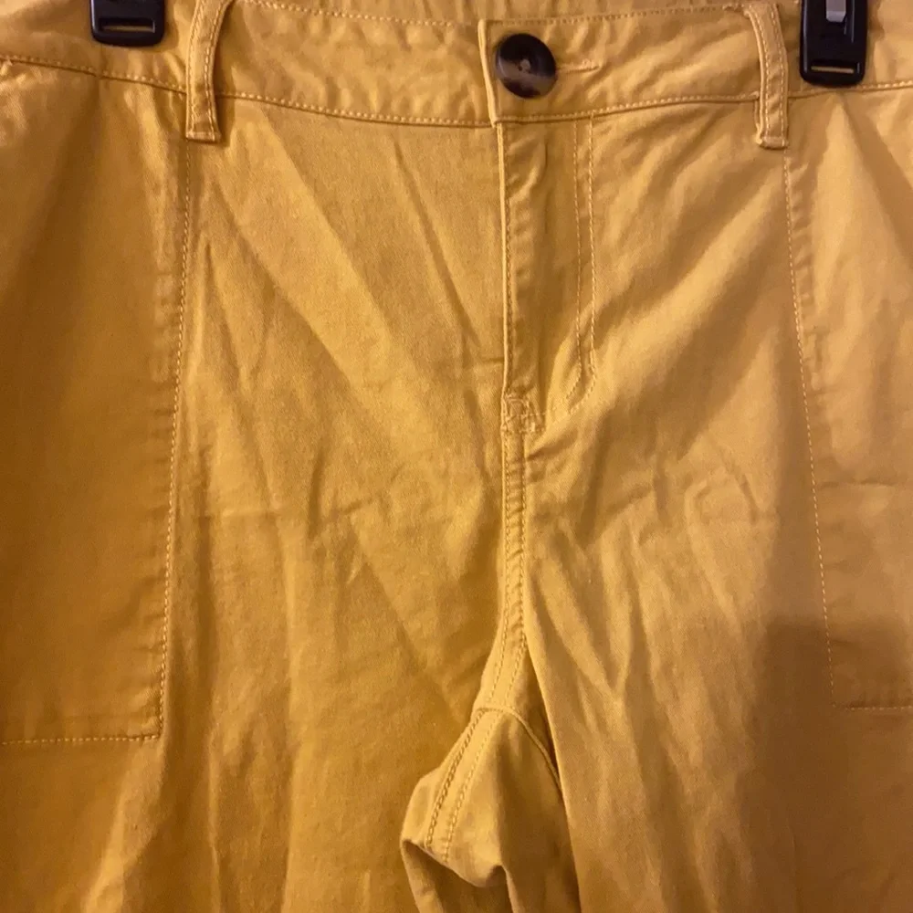 Cabi Utility Trousers Pants 2021 Mustard Yellow Size 16 - Picture 6 of 13